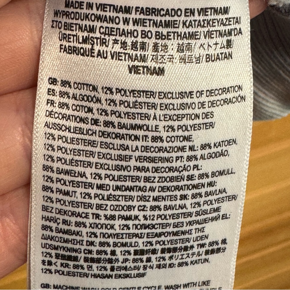 Vans Light Blue Tie Dye Thin Women’s Hoodie Large - Picture 4 of 5